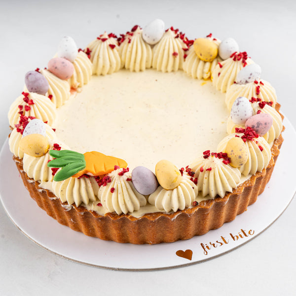 Tartă cu frangipane, zmeură și namelaka de vanilie